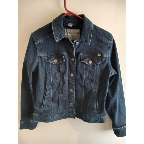 Eddie Bauer Jackets & Blazers - Eddie Bauer Stretch Blue Denim Truck Jean Jacket. Women's Medium Petite